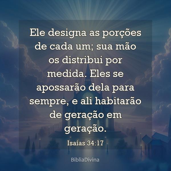 Isaías 34:17