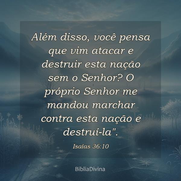 Isaías 36:10