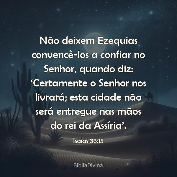 Isaías 36:15