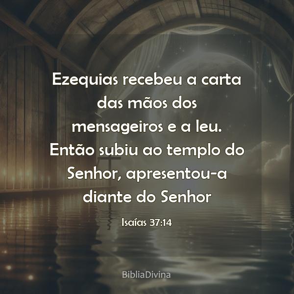 Isaías 37:14