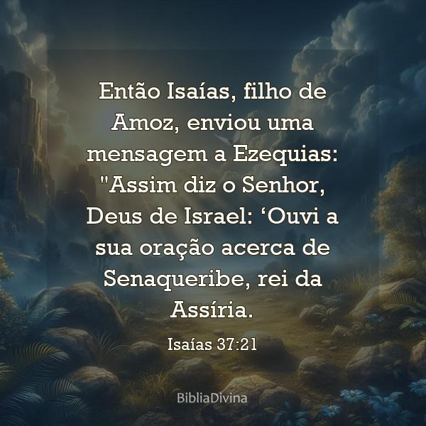 Isaías 37:21