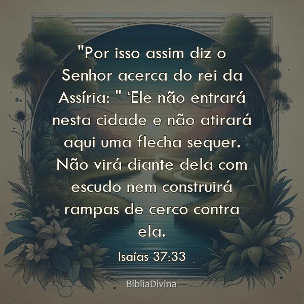 Isaías 37:33