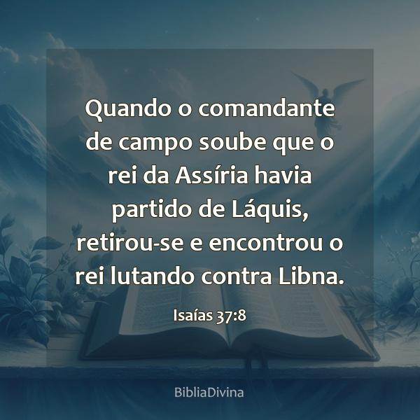 Isaías 37:8