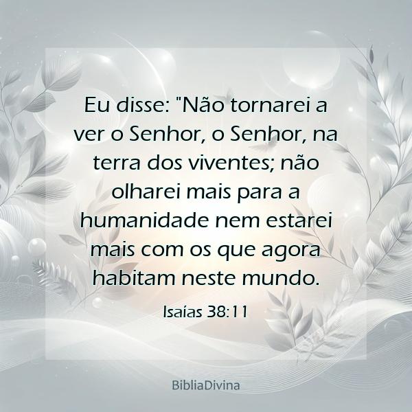 Isaías 38:11