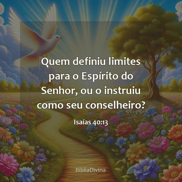 Isaías 40:13