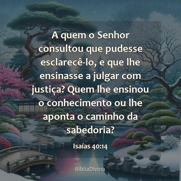 Isaías 40:14