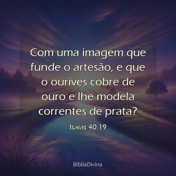 Isaías 40:19