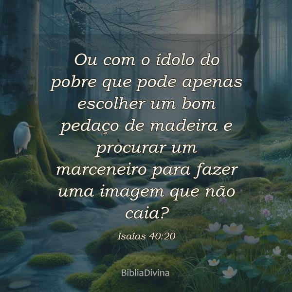 Isaías 40:20