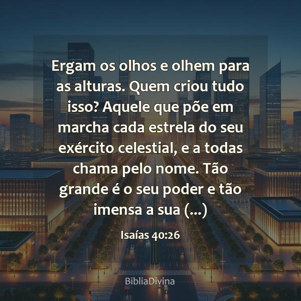 Isaías 40:26