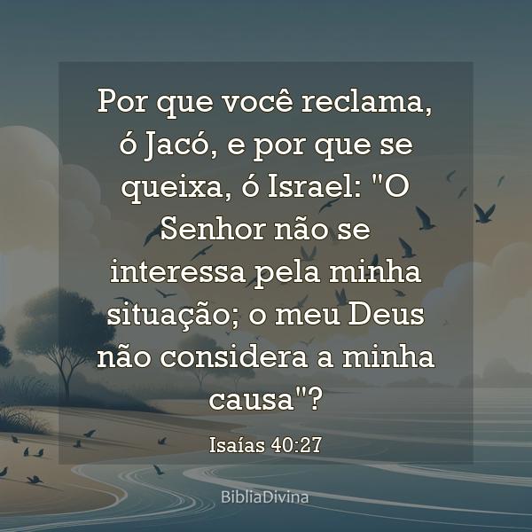 Isaías 40:27