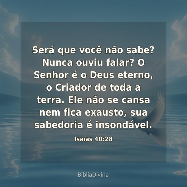 Isaías 40:28