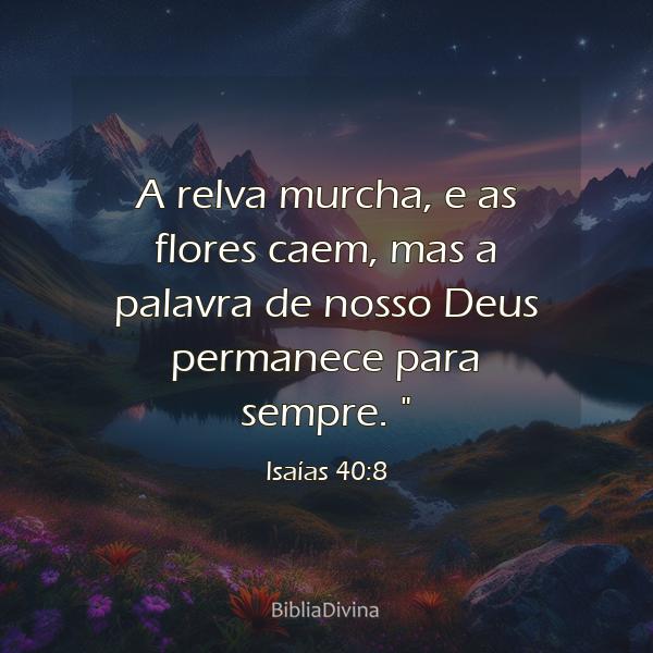 Isaías 40:8