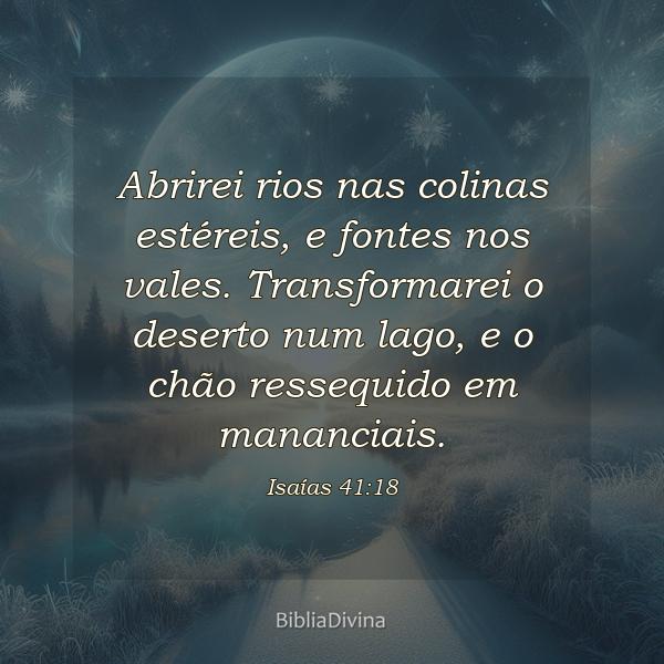 Isaías 41:18