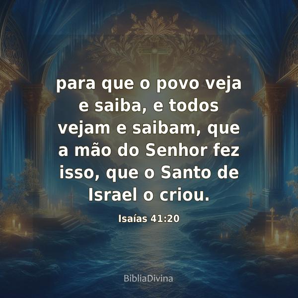 Isaías 41:20