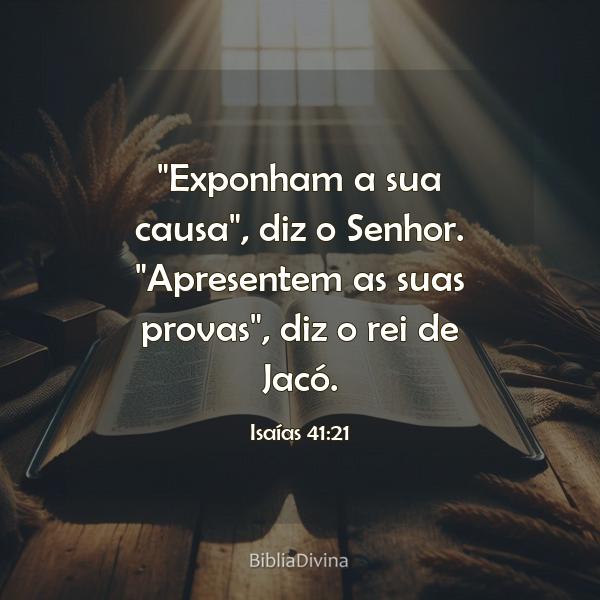 Isaías 41:21