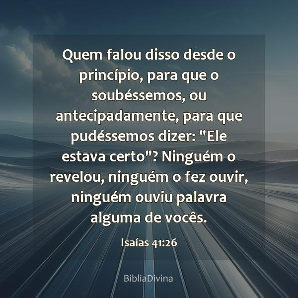 Isaías 41:26