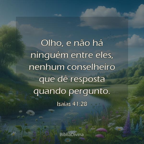 Isaías 41:28