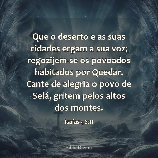 Isaías 42:11