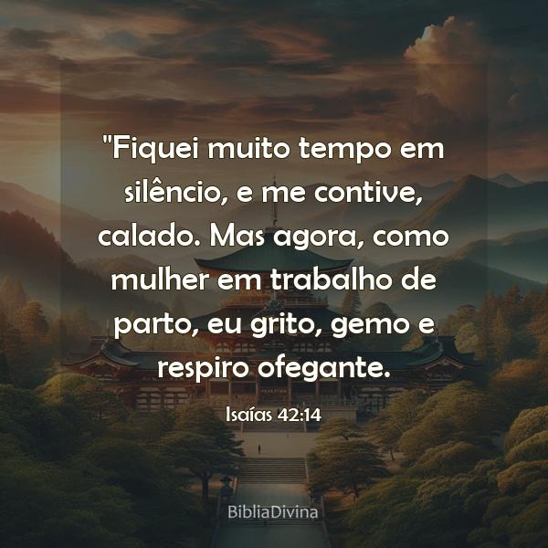 Isaías 42:14