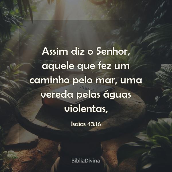 Isaías 43:16