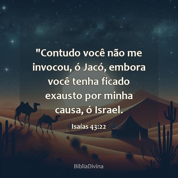 Isaías 43:22