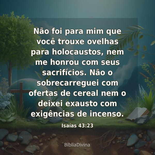 Isaías 43:23