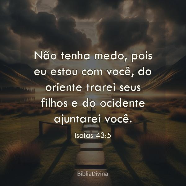 Isaías 43:5