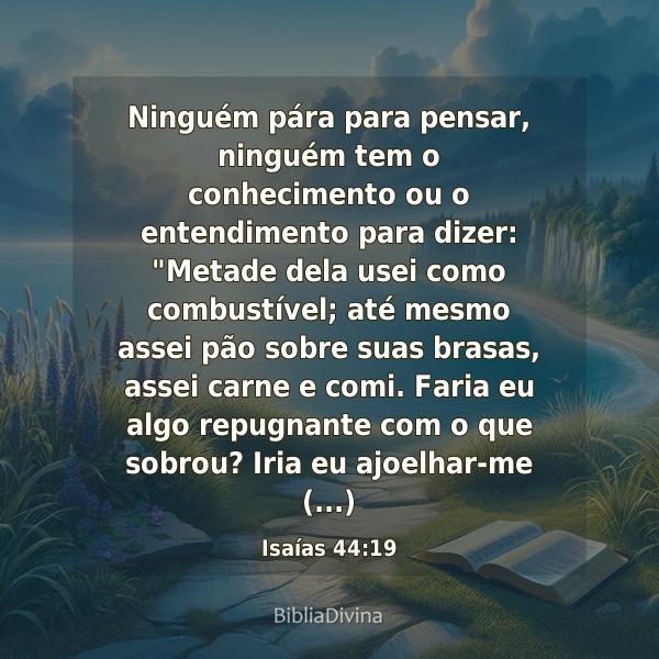 Isaías 44:19