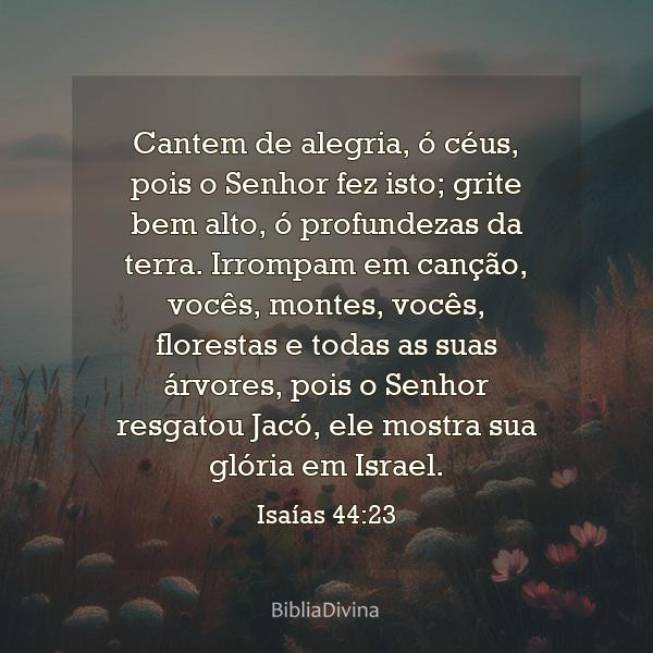 Isaías 44:23