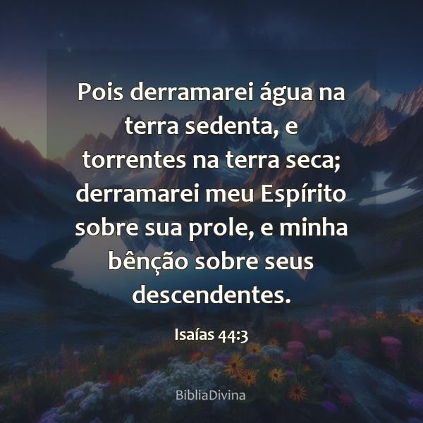 Isaías 44:3