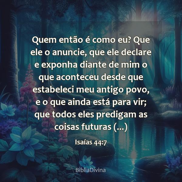 Isaías 44:7