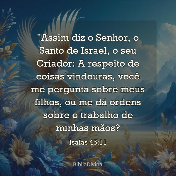 Isaías 45:11