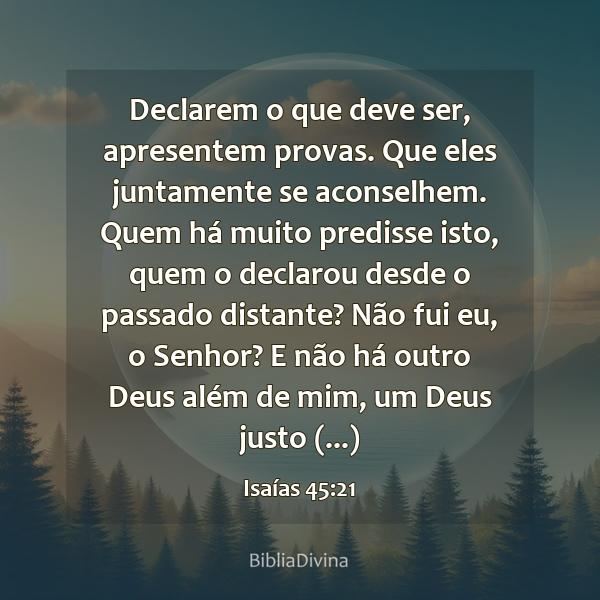 Isaías 45:21