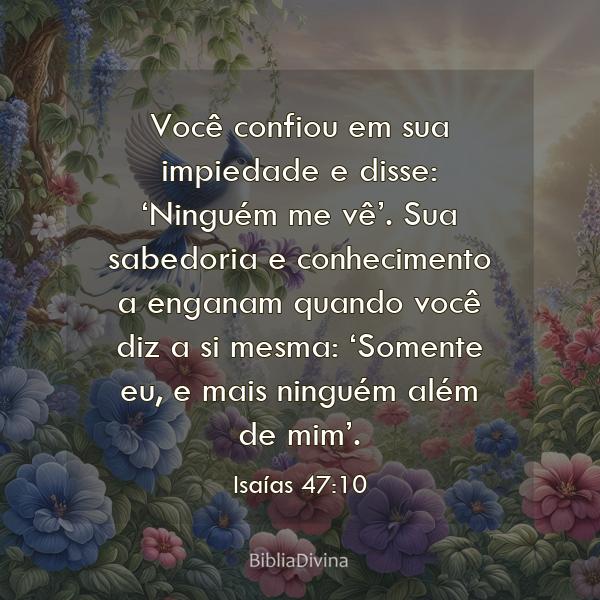 Isaías 47:10