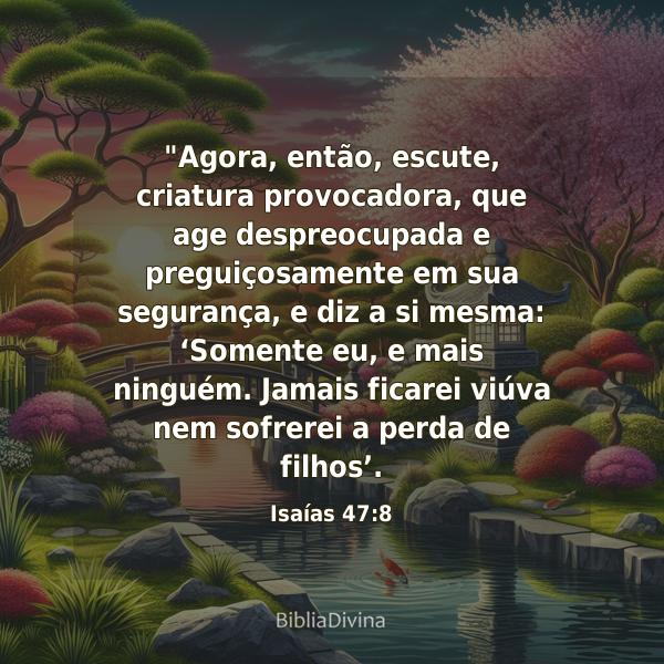 Isaías 47:8