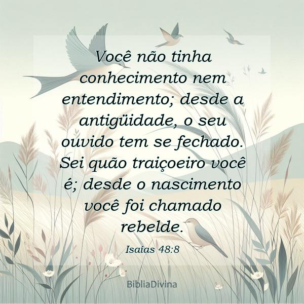 Isaías 48:8