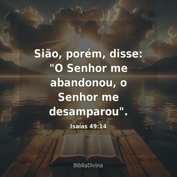 Isaías 49:14