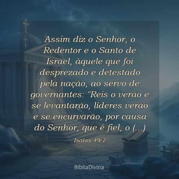 Isaías 49:7