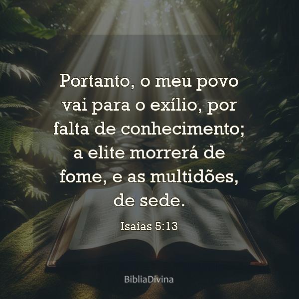 Isaías 5:13