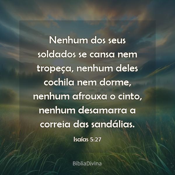 Isaías 5:27