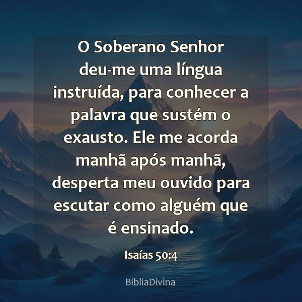 Isaías 50:4