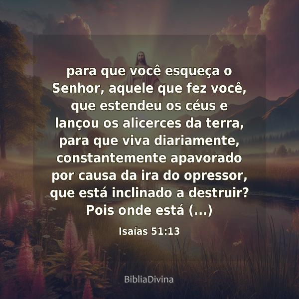 Isaías 51:13