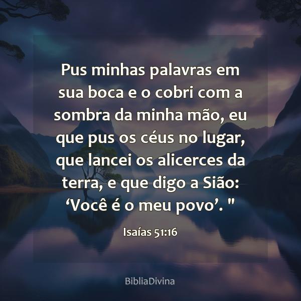 Isaías 51:16