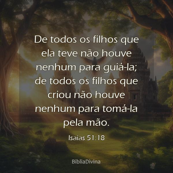 Isaías 51:18