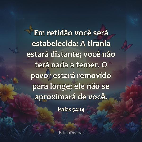 Isaías 54:14