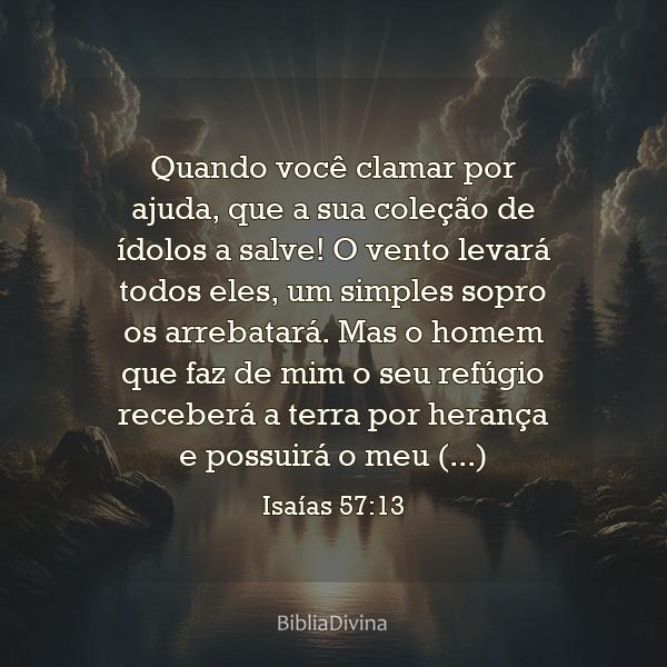 Isaías 57:13