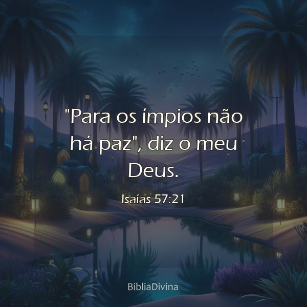 Isaías 57:21