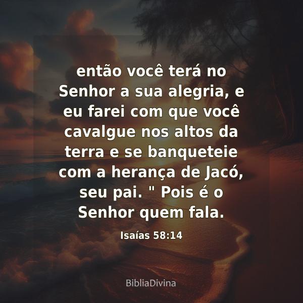 Isaías 58:14