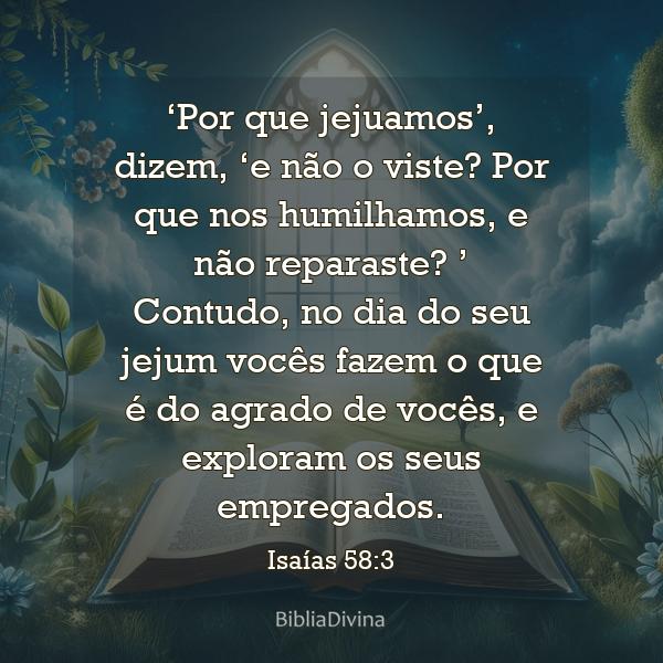 Isaías 58:3