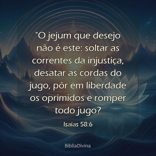 Isaías 58:6